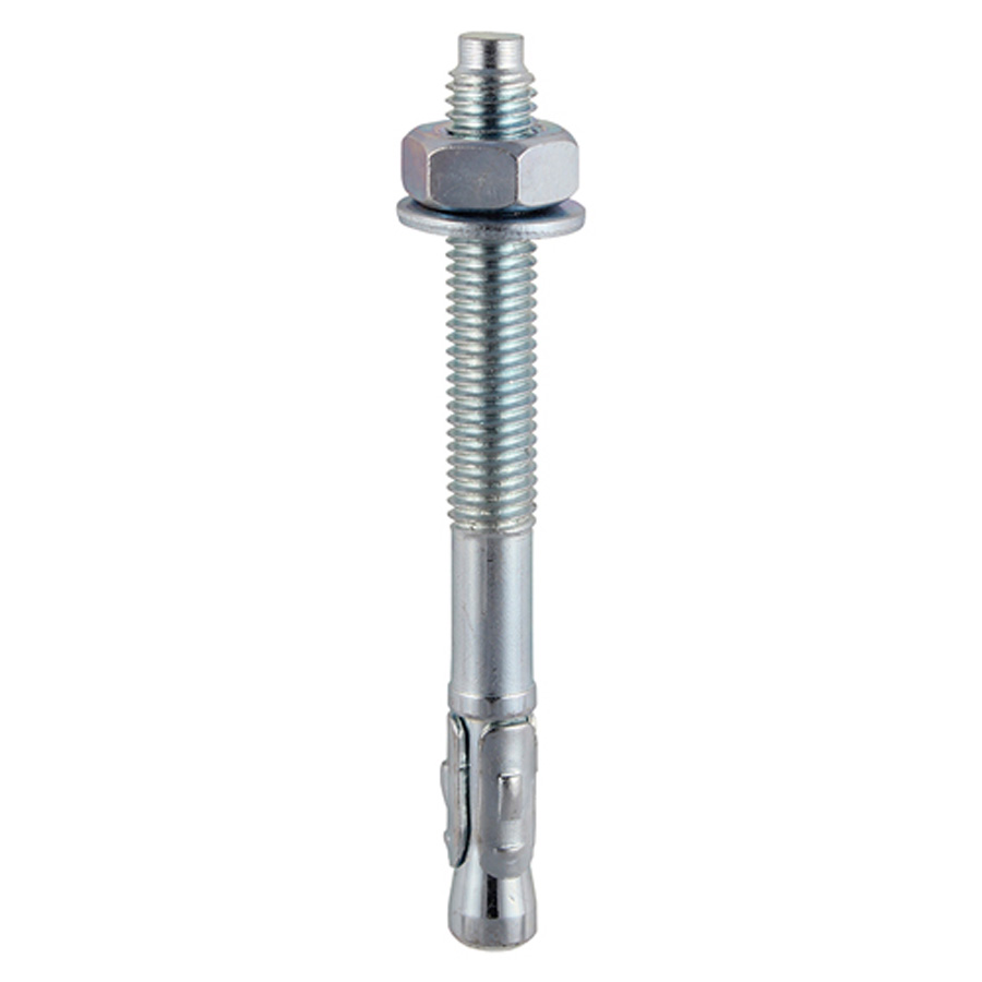 Timco 10100TBB M10 x 100mm Zinc Chamfered Carbon Steel Throughbolt Pack of 18