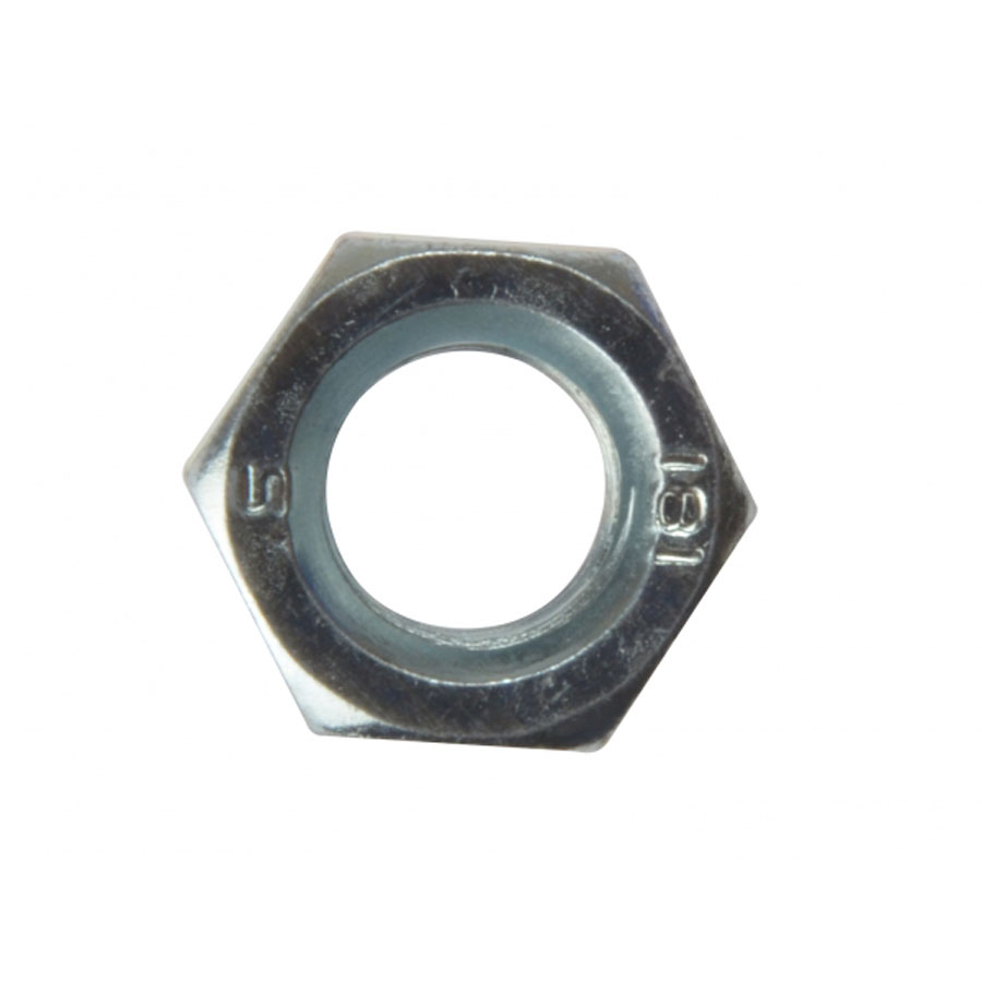 Forgefix 10NUT16 Zinc Plated M16 Steel Hexagonal Nut Pack of 10