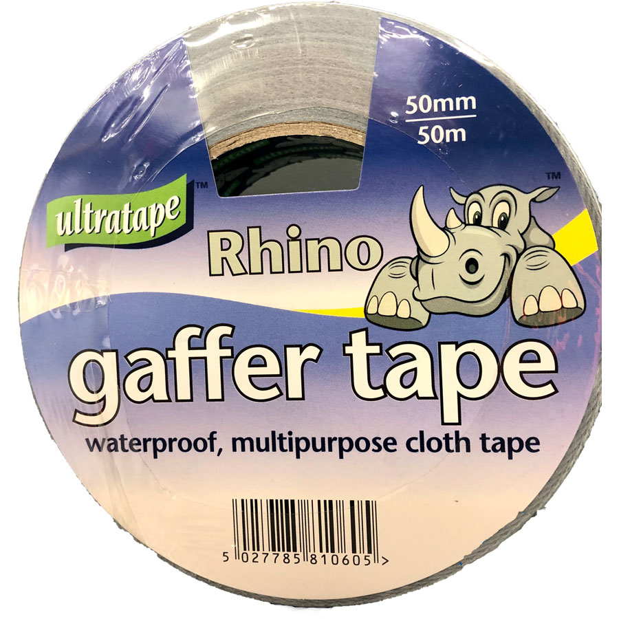 Ultratape Rhino 50m x 50mm Sillver Gaffer Cloth Tape
