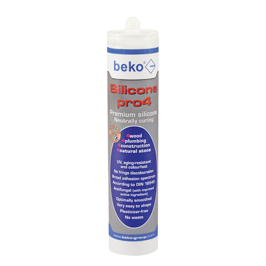 Beko 224 02EN Silicone Pro4 Premium White 310ml Sealant