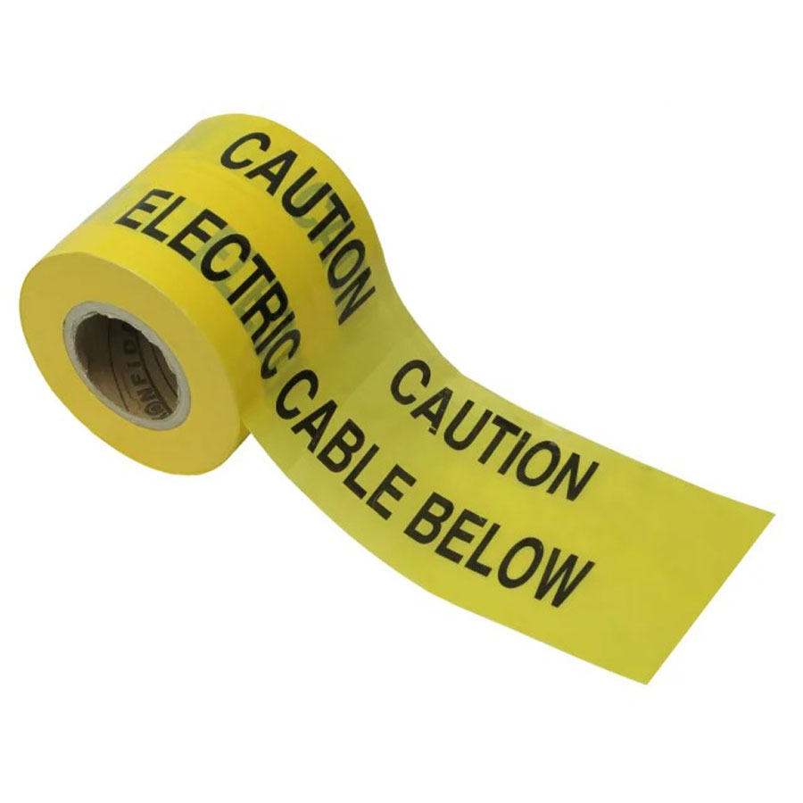 365m x 150mm Underground Electric Warning Tape Hevey Building Supplies
