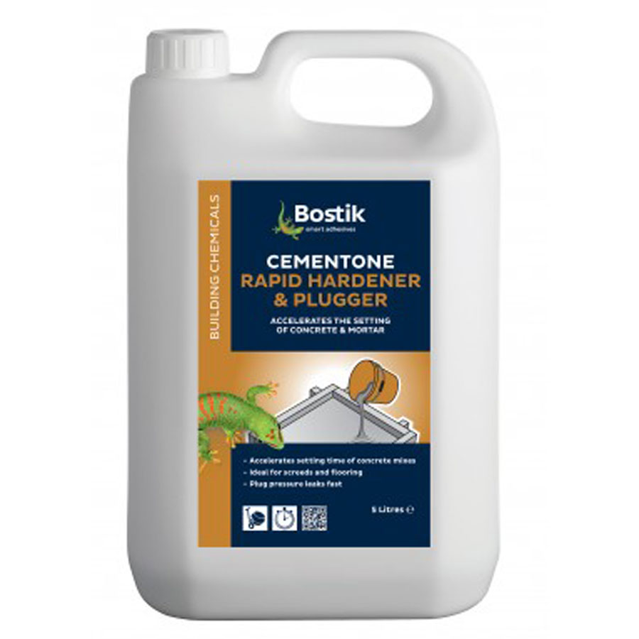 Bostik Cementone Rapid Hardener And Plugger 5 Ltr Hevey Building Supplies
