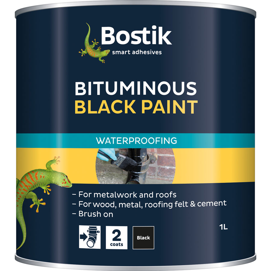 Bostik 1 Ltr Black Bituminous Paint