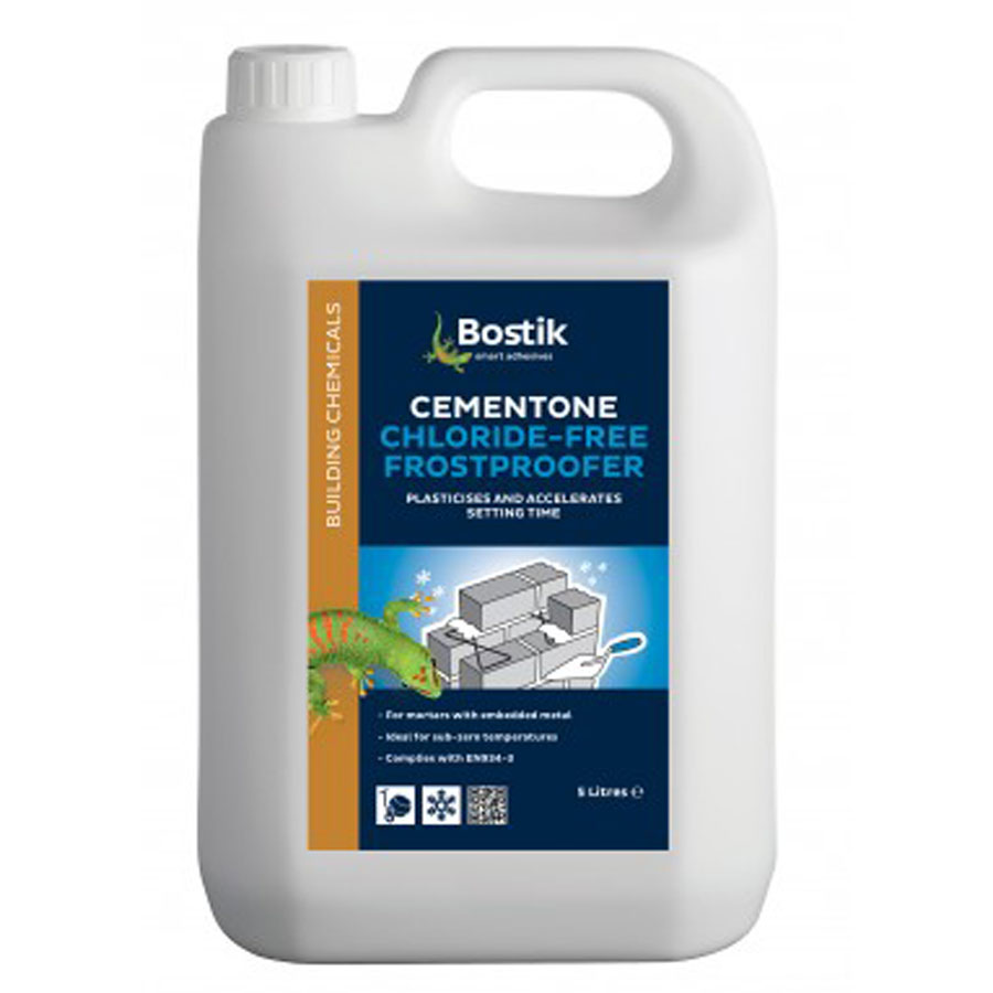 Bostik Cementone Wintaplas Chloride Free Frostproofer And Plasticiser 5Ltr