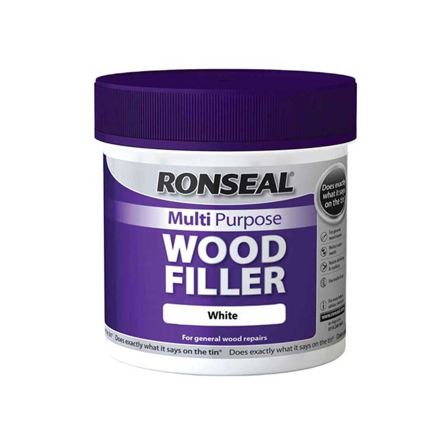 Ronseal 34749 Multi Purpose White Wood Filler 465gm Hevey Building