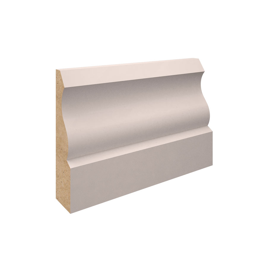 18mm x 64mm x 5.4m Ogee Primed MDF Architrave