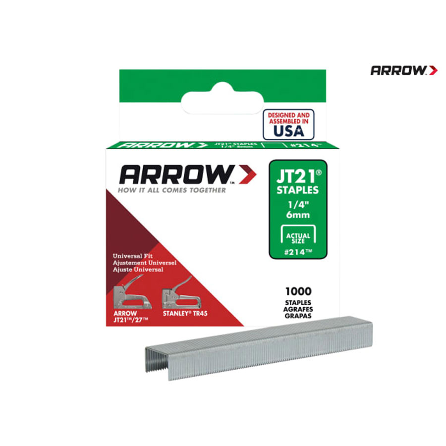 Arrow ARR214 JT21 6mm Staple Pack of 1000