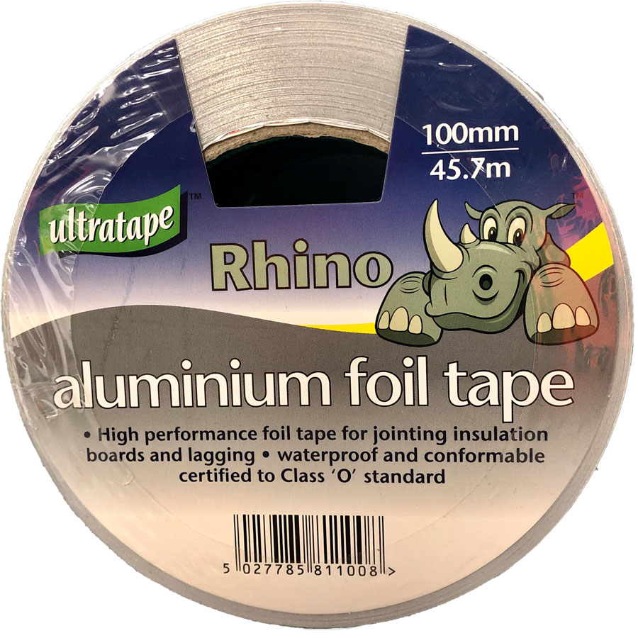 Ultratape Rhino 45.7m x 100mm Aluminium Foil Tape