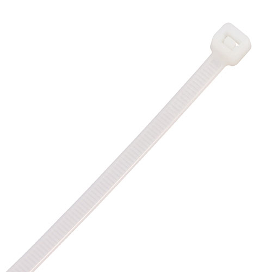 Timco 76300CTN 7.6mm x 300mm Natural Plastic Cable Tie Pack of 100