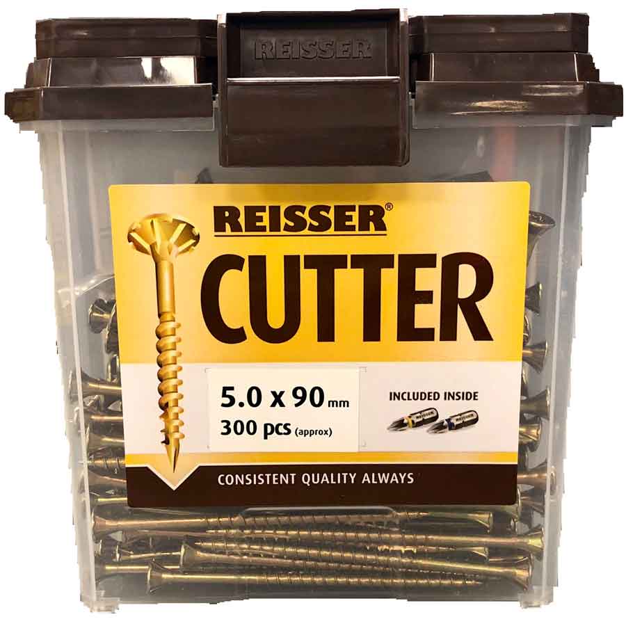 Reisser R2 Pozi Countersunk 5mm x 90mm Cutter Woodscrews Pack of 300