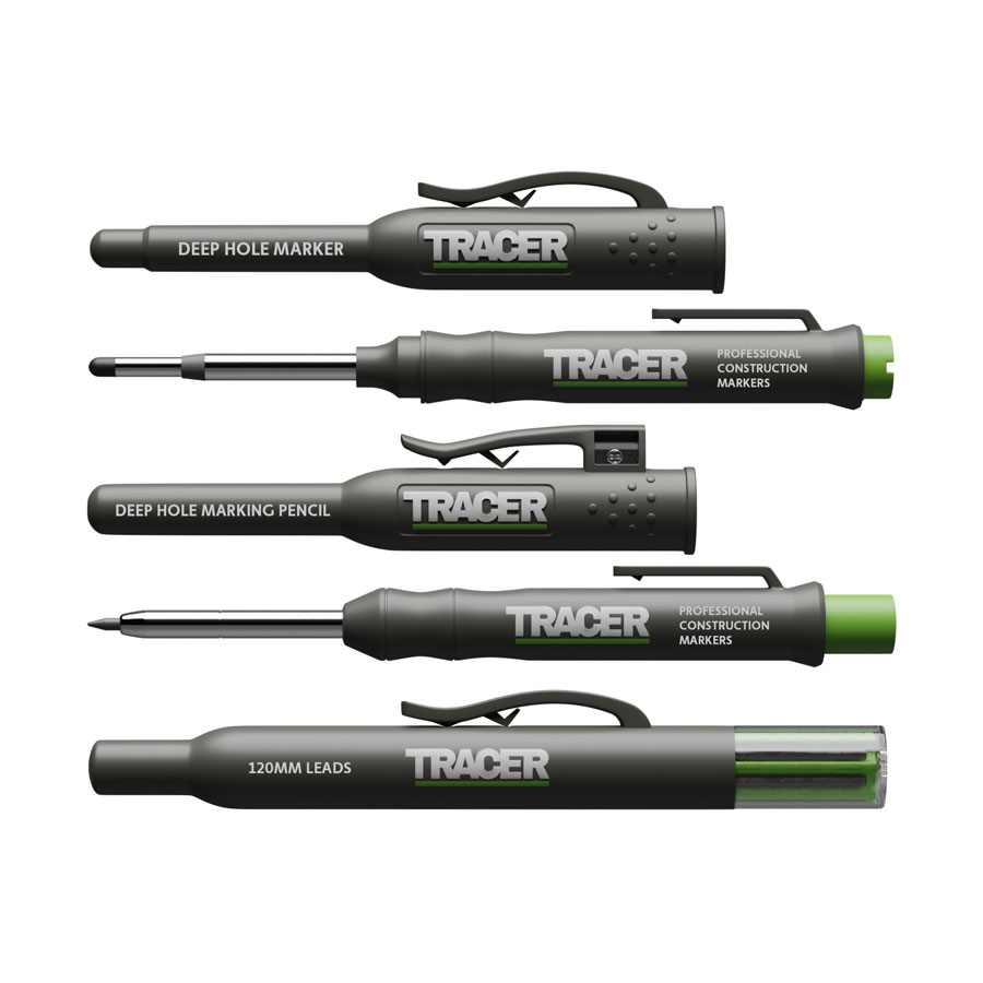 Tracer AMK3 Deep Hole Pencil Marker and 120mm Lead Set