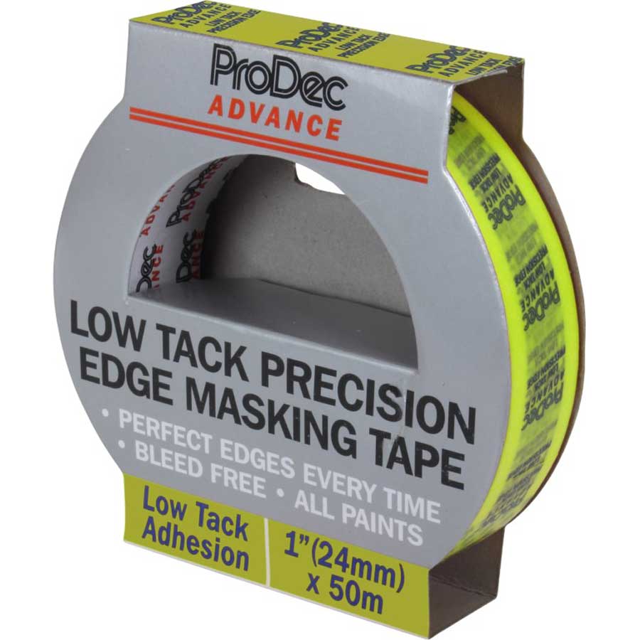 Prodec ATMT006 24mm x 50m Low Tack Precision Edge Masking Tape