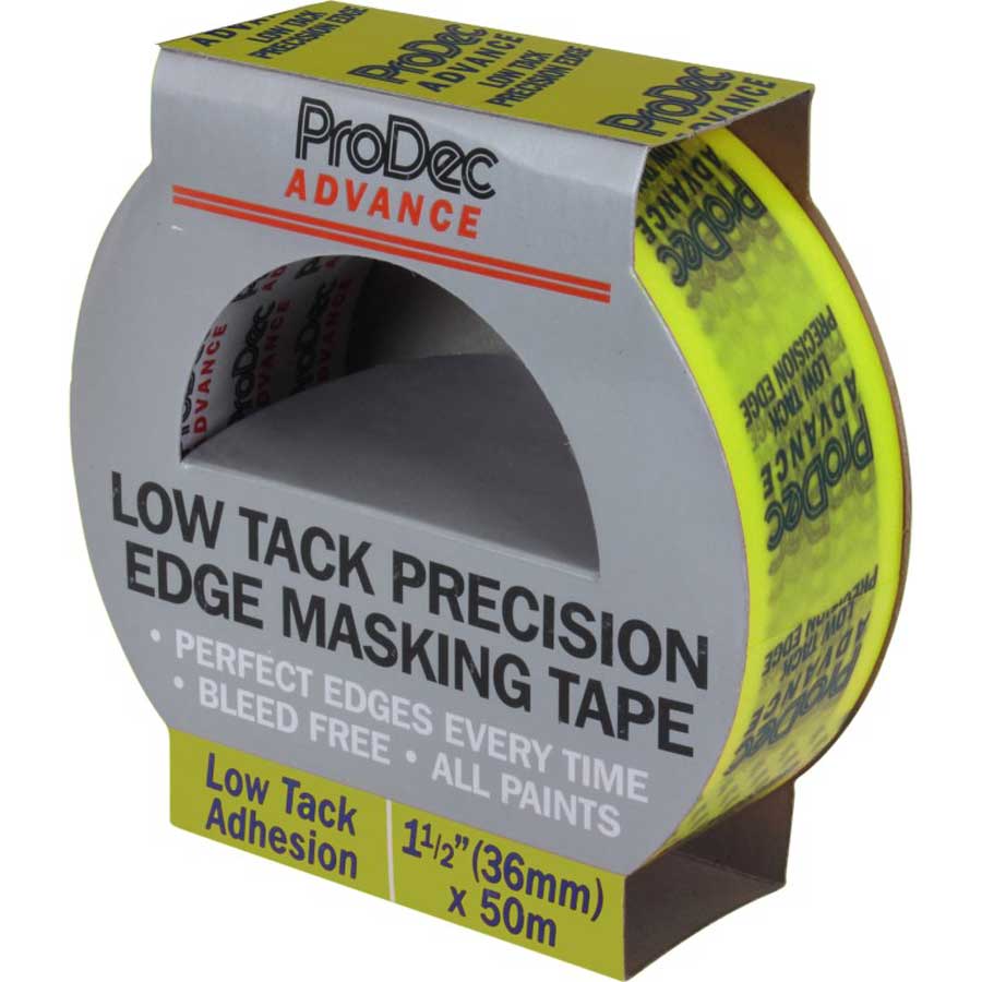 Prodec ATMT007 36mm x 50m Low Tack Precision Edge Masking Tape