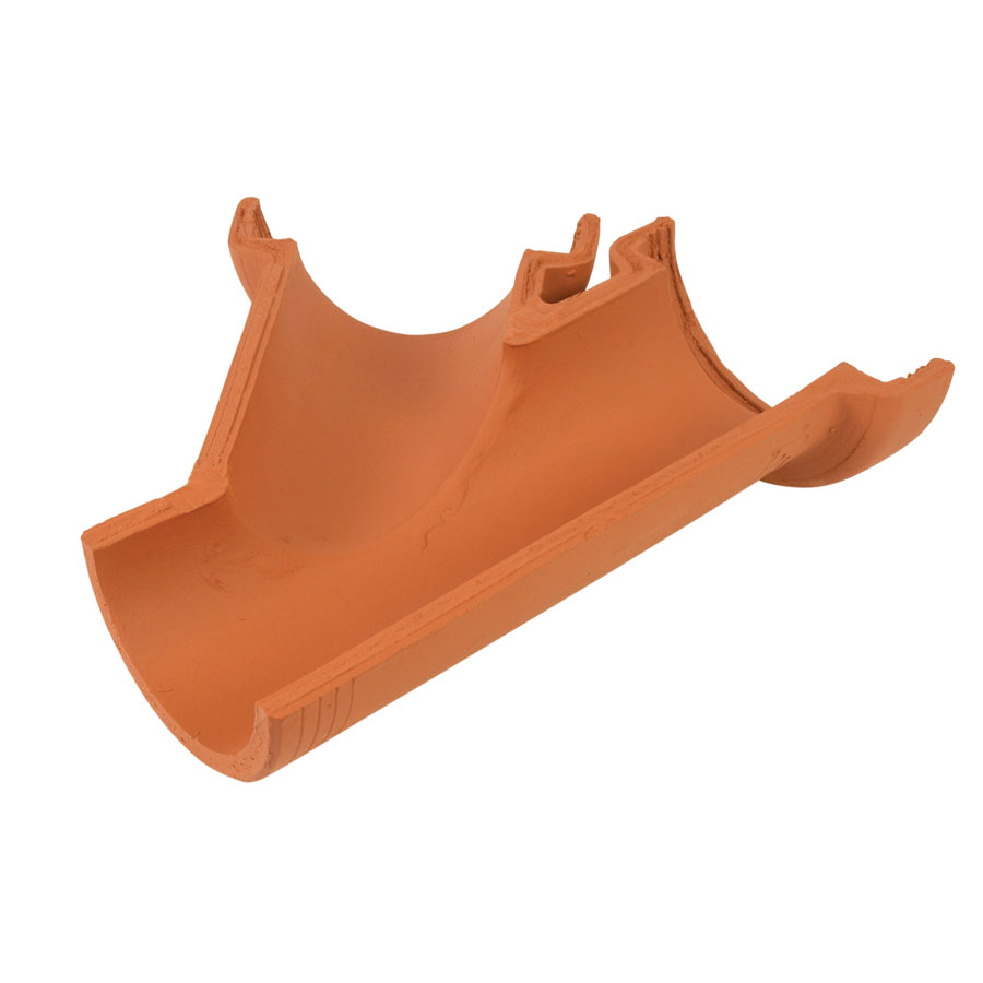 Hepworth CJ1/1L 45° Left Hand Clay Channel Oblique Junction 100mm x 100mm