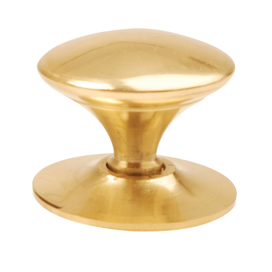 Dale Hardware 5274 Polished Brass 38mm Victorian Cupboard Knob Pack of 2