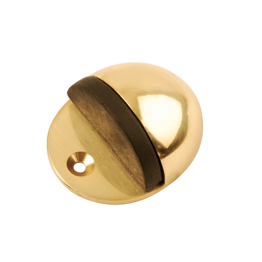 Dale Hardware 5306 Polished Brass Oval Door Stop