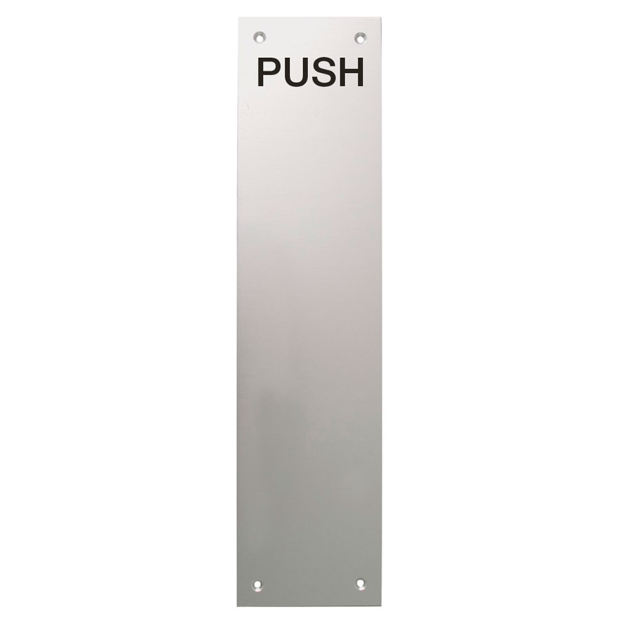 Dale Hardware 5852 SAA 305mm x 76mm Engraved Push Plate