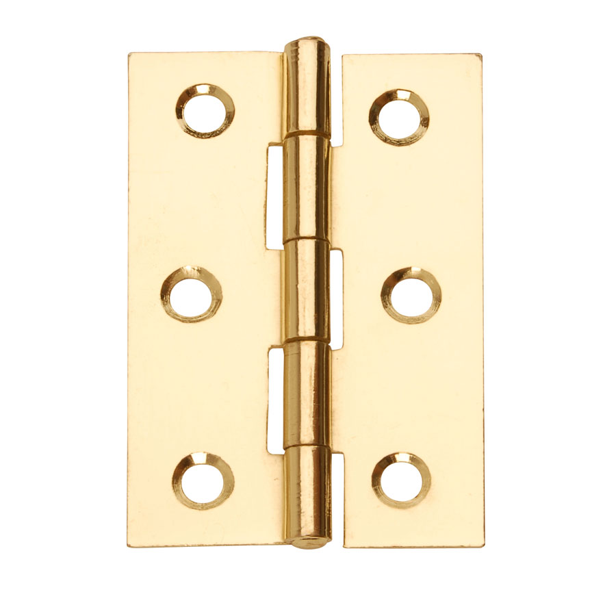 Dale Hardware 6138 Electro Brass 76mm 1838 Butt Hinge Pair