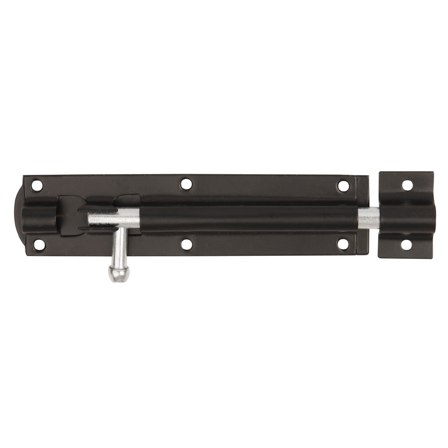 Dale Hardware 6406 BLK 152mm 923A Straight Tower Bolt