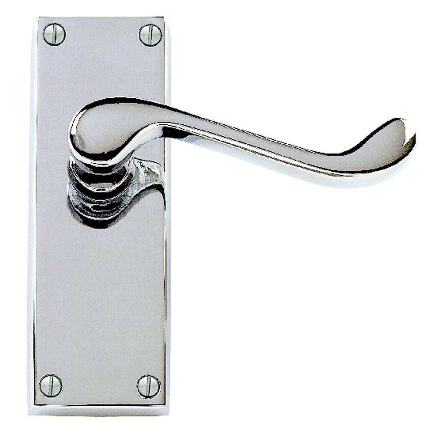Dale Hardware 58223 PCP Victorian Scroll Lever on Backplate Latch Pair Hevey Building Supplies
