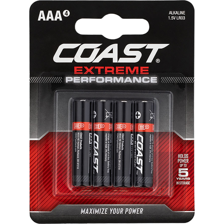 Coast AAA Batteries Pack of 4