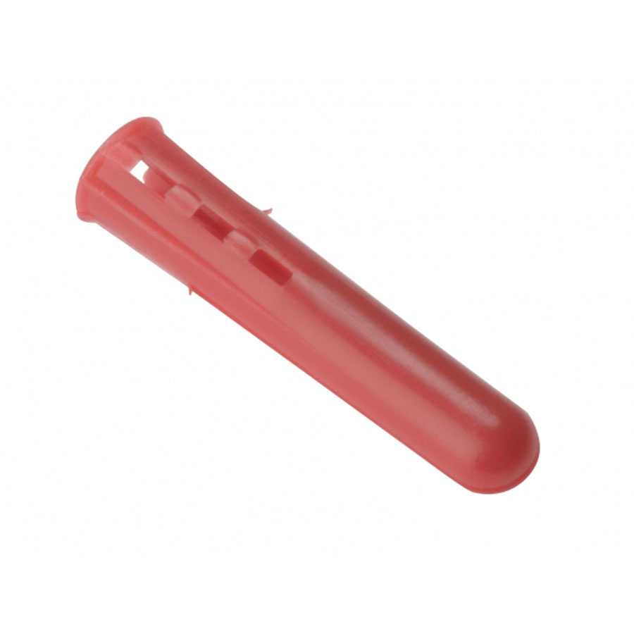 Forgefix EXP3 Red Plastic Expansion Wall Plugs Pack of 100