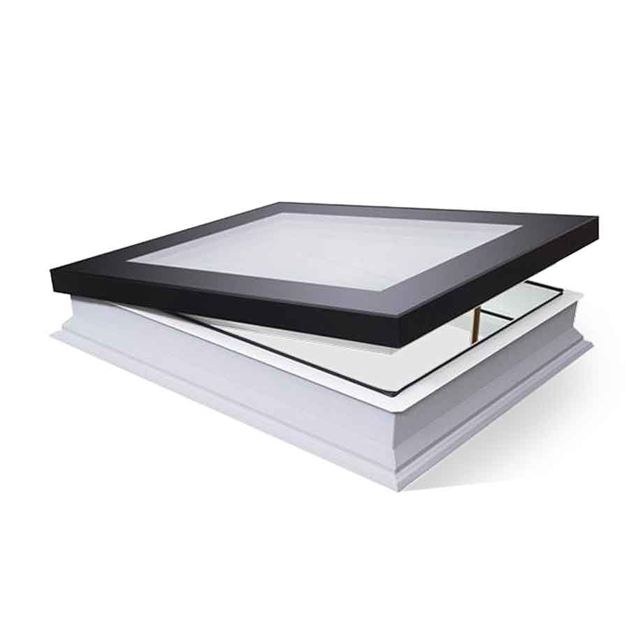 Fakro 80CE01 DMF DU6 600mm X 600mm Triple Glazed Manual Flat Roof Window