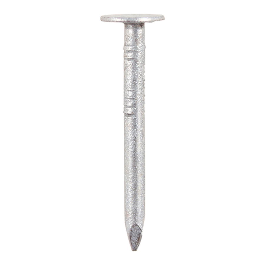 Timco GCN25B 2.65mm x 25mm Galvanised Round Roofing Clout Nail 1Kg