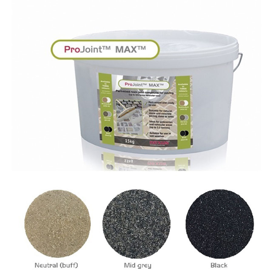 Nexus MAXN ProJoint Max High Strength Epoxy Paving Grout Mid Grey 15Kg