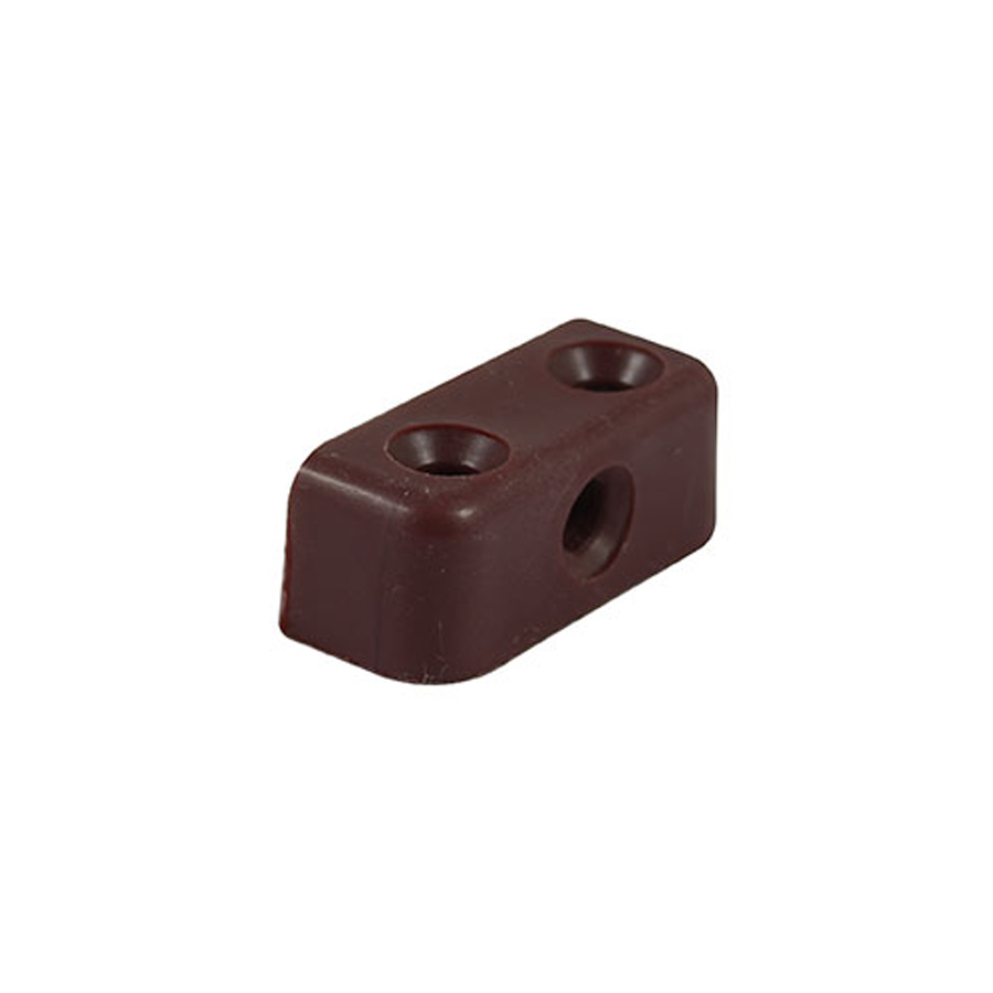 Timco MBBROWNP 34mm x 13mm x 13mm Brown Modesty Block Pack of 10