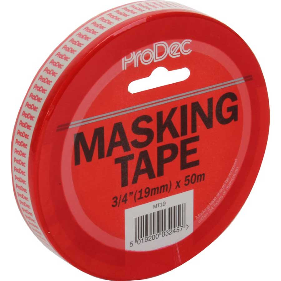 Prodec MT19 19mm x 50m General Purpose Masking Tape