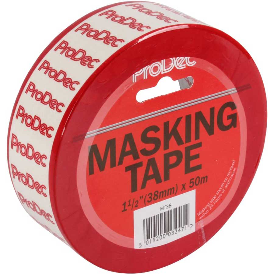 Prodec MT38 38mm x 50m General Purpose Masking Tape