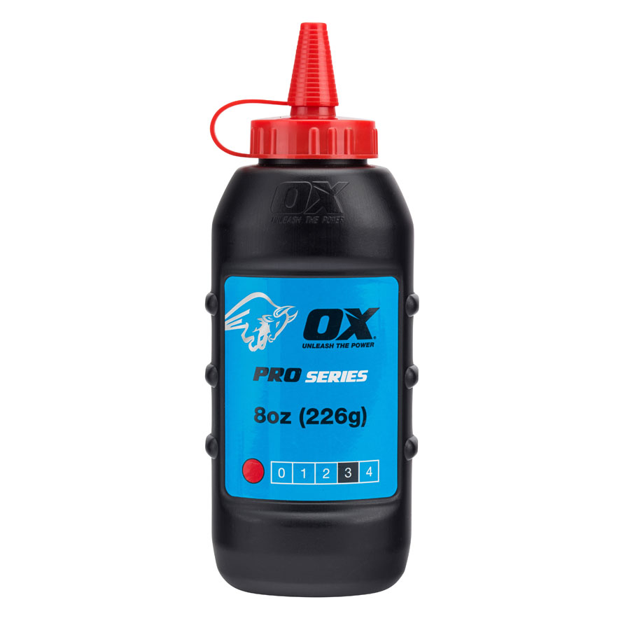 OX Pro OX-P025701 8oz / 226g Red Chalk Powder