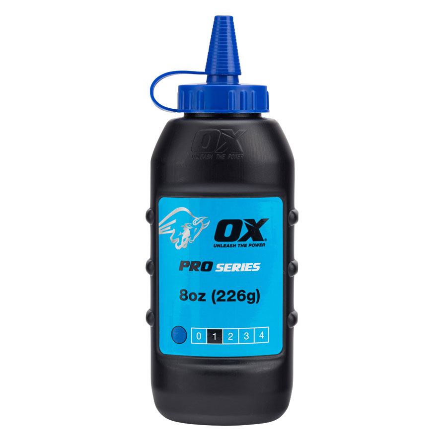 OX Pro OX-P025702 8oz / 226g Blue Chalk Powder