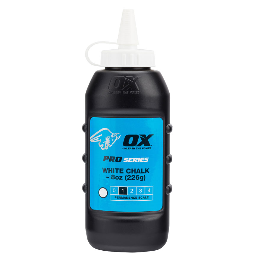 OX Pro OX-P025704 8oz / 226g White Chalk Powder