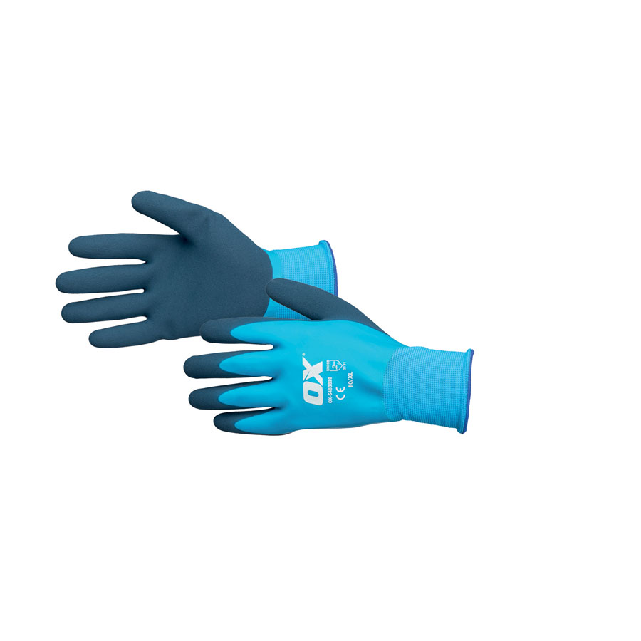 OX OX-S483809 Latex Waterproof Large Gloves
