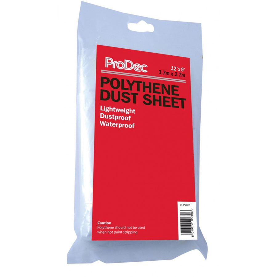 Prodec PDPY002 12' x 12' Polythne Dust Sheet