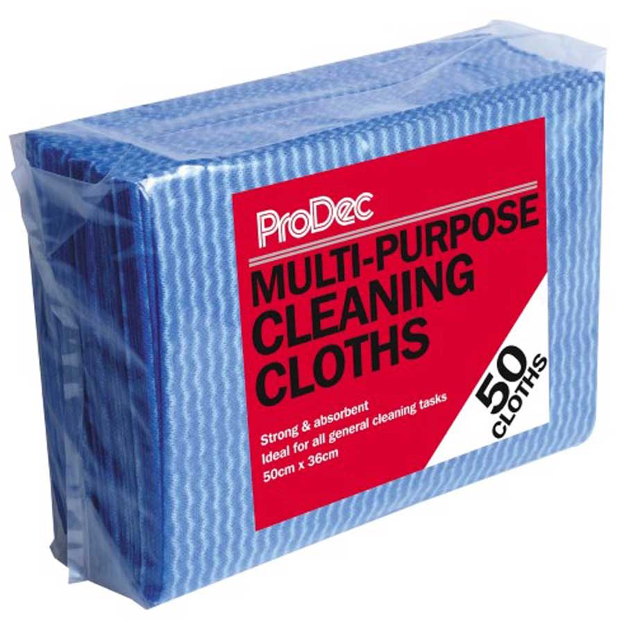 Prodec PMPCC50 Multi Purpose Cleaning Cloths Pack of 50 Hevey