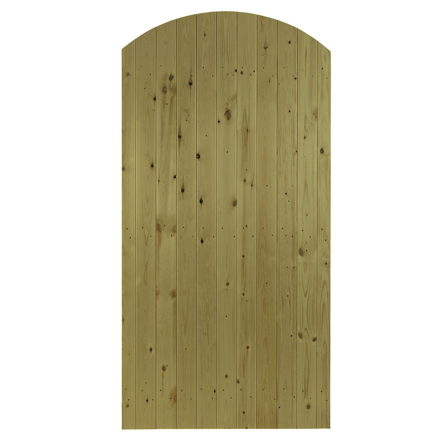 Charltons PRIO6 Green Treated 900mm x 1830mm Priory Curve Side Timber Gate