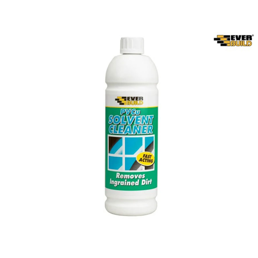 Everbuild PVCS1 uPVC Solvent Cleaner 1 Ltr Hevey Building Supplies