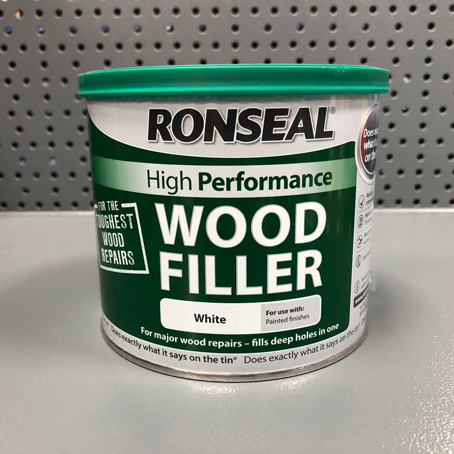 Ronseal White High Performance Wood Filler 550g