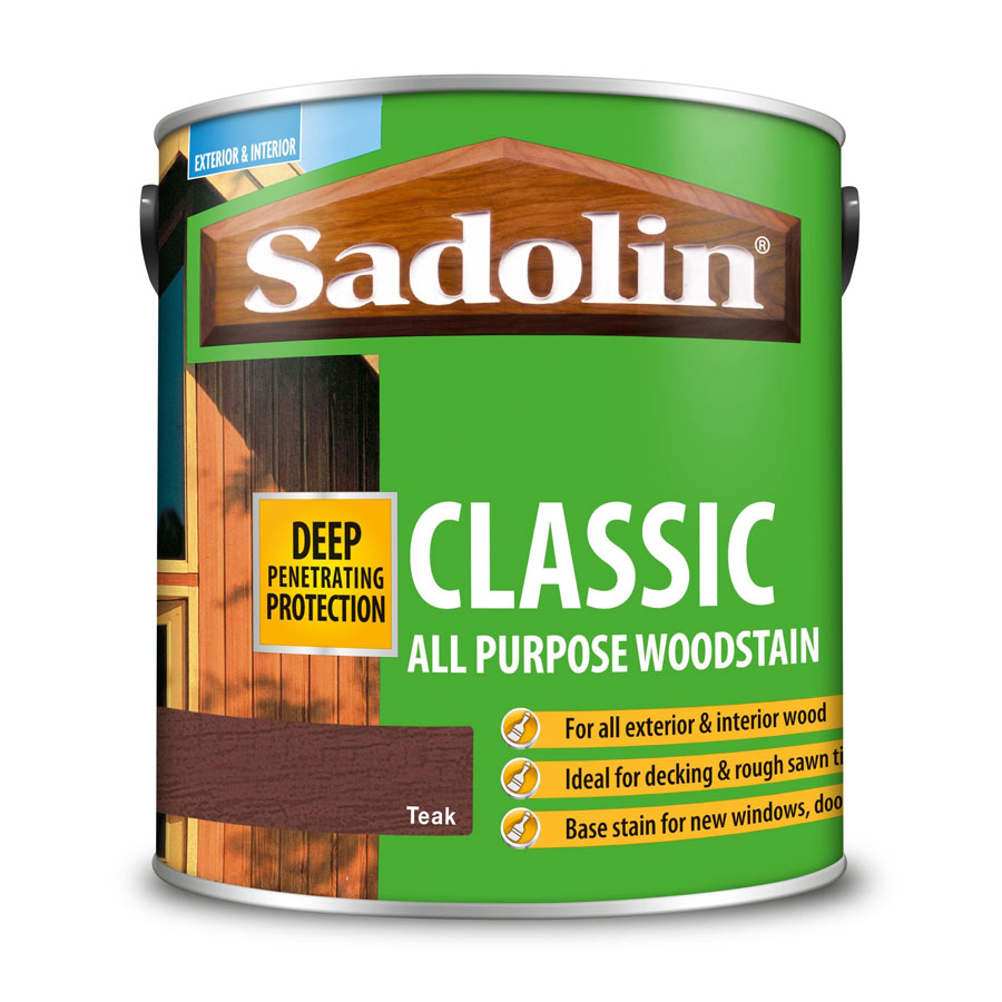 Sadolin Classic Teak 2.5 Ltr Wood Stain