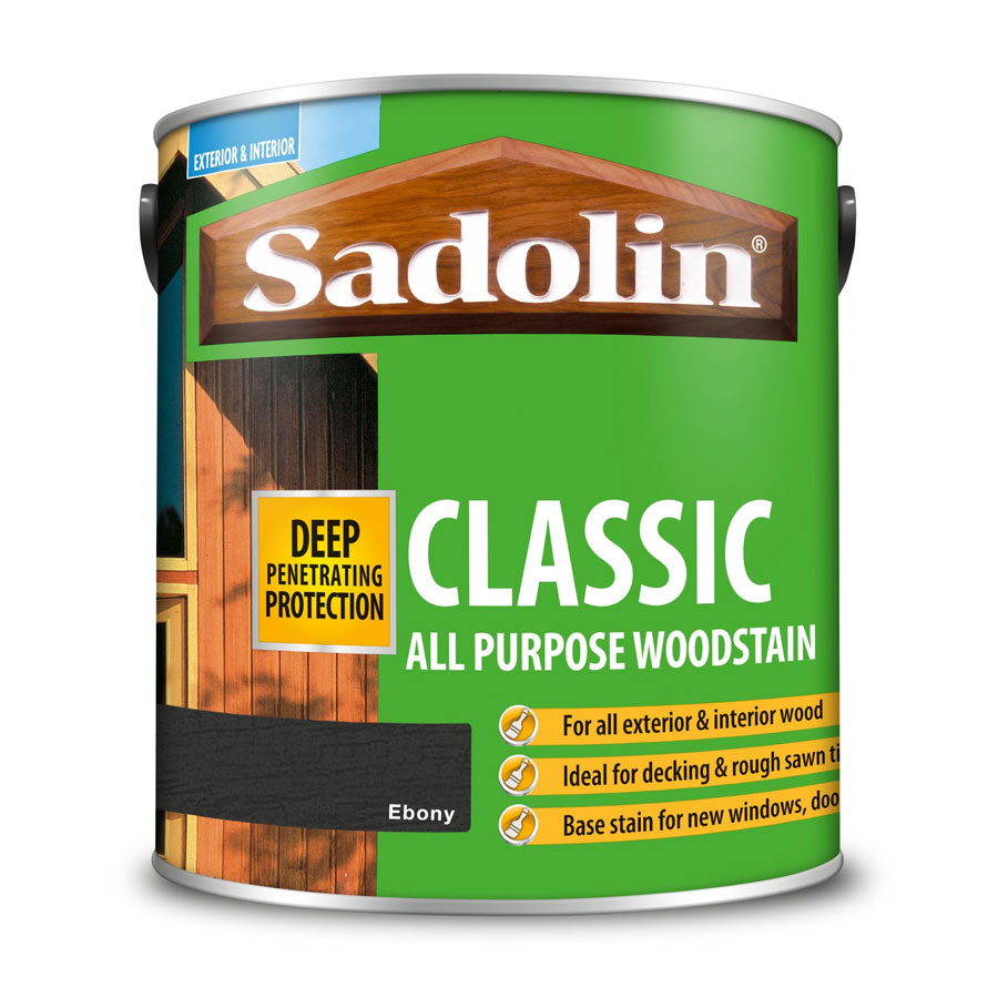 Sadolin Classic Ebony 2.5 Ltr Wood Stain