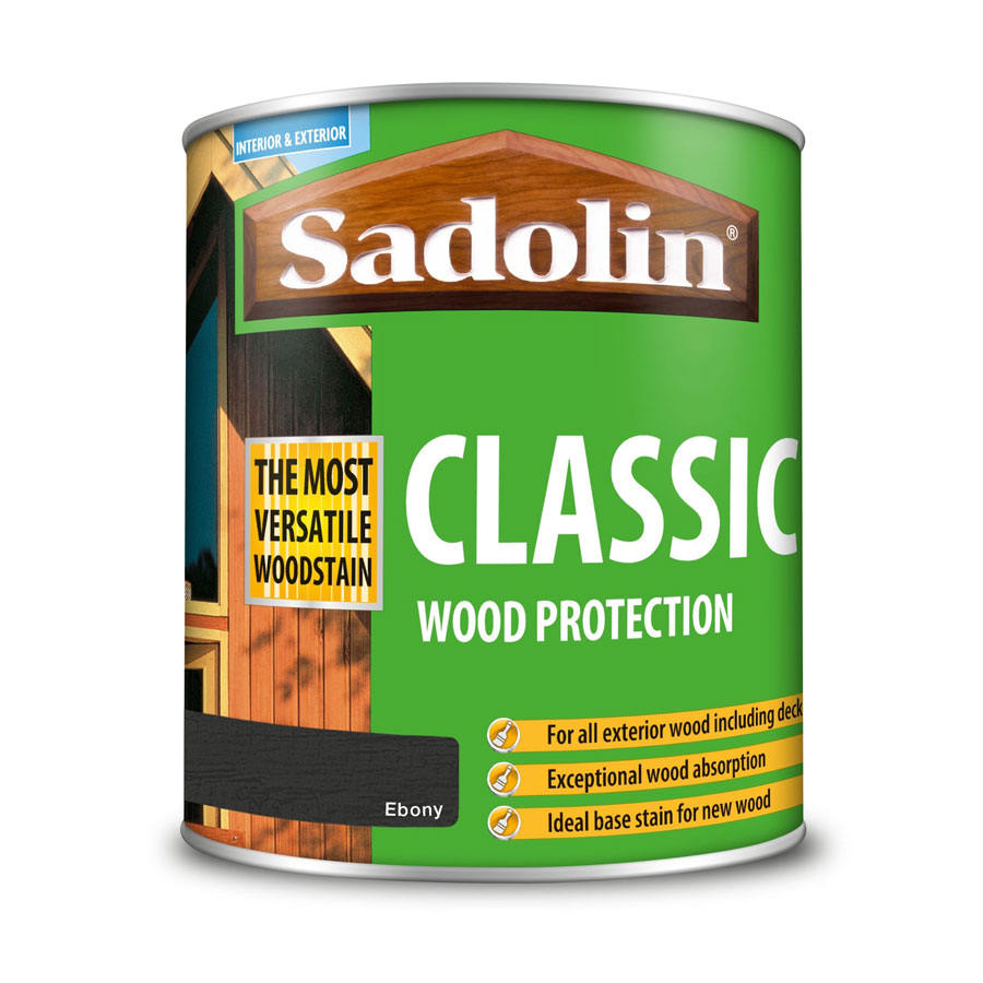 Sadolin Classic Ebony 1 Ltr Wood Stain