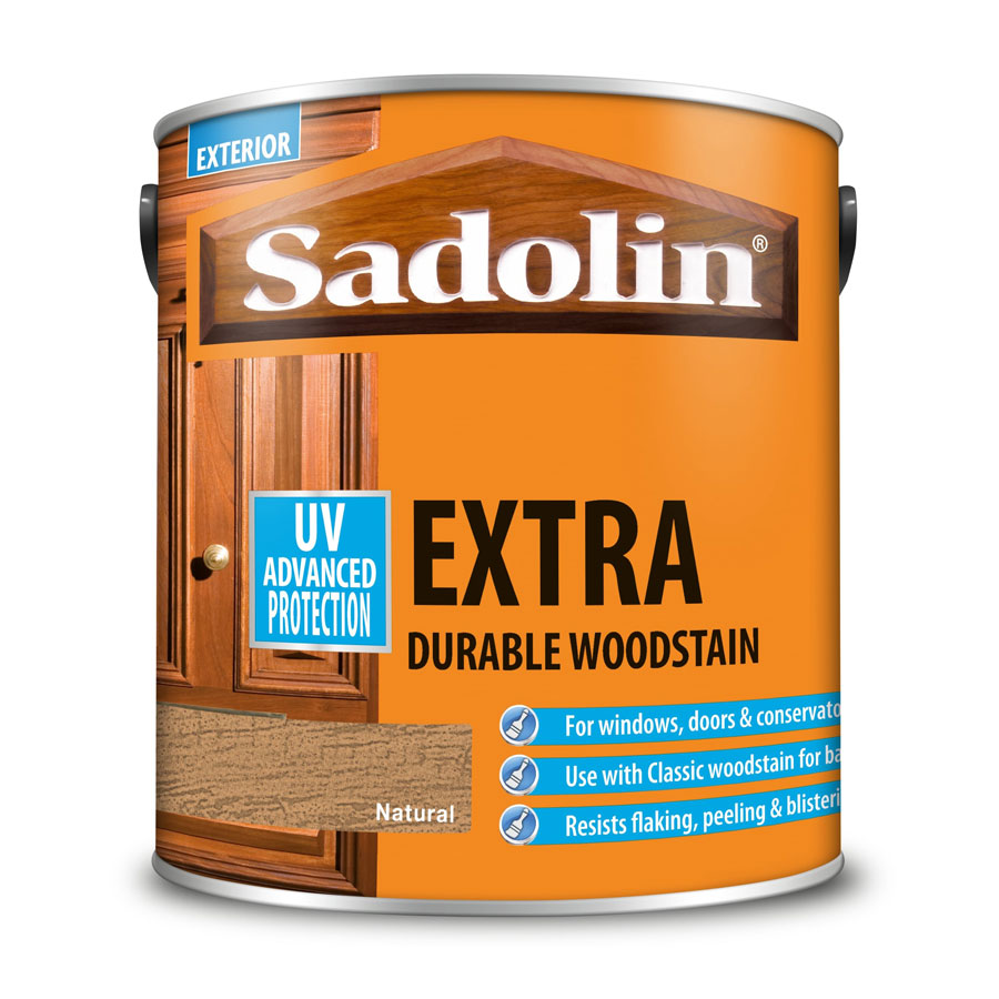 Sadolin Extra Durable Natural 2.5 Ltr Wood Stain