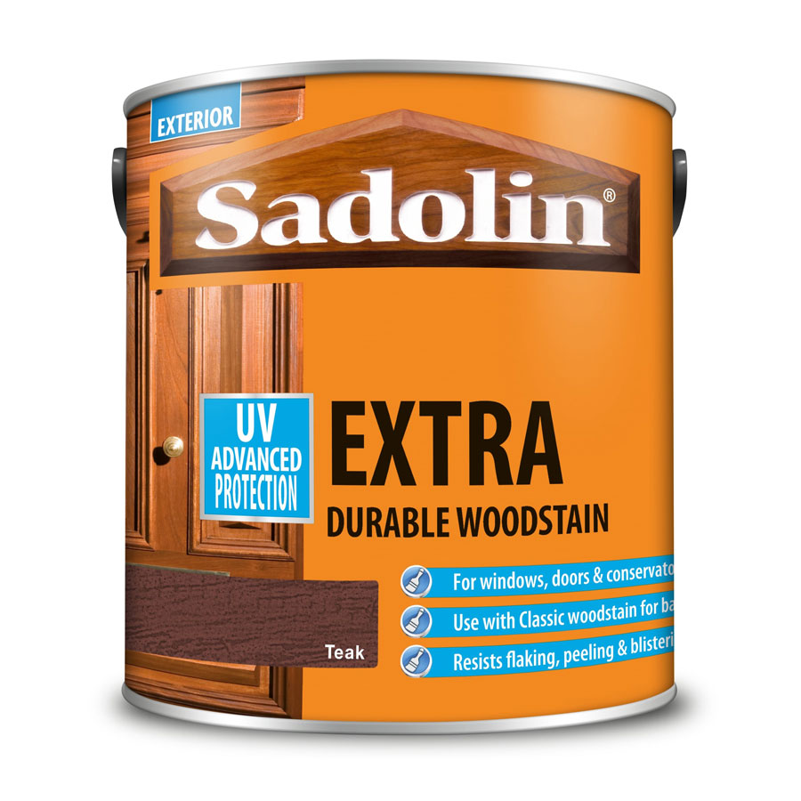 Sadolin Extra Durable Teak 2.5 Ltr Wood Stain