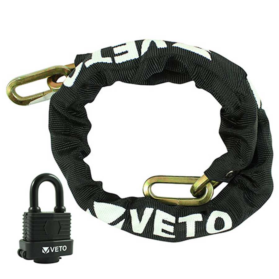 Timco SCWP 8mm x 1m Security Chain with Weatherproof Padlock