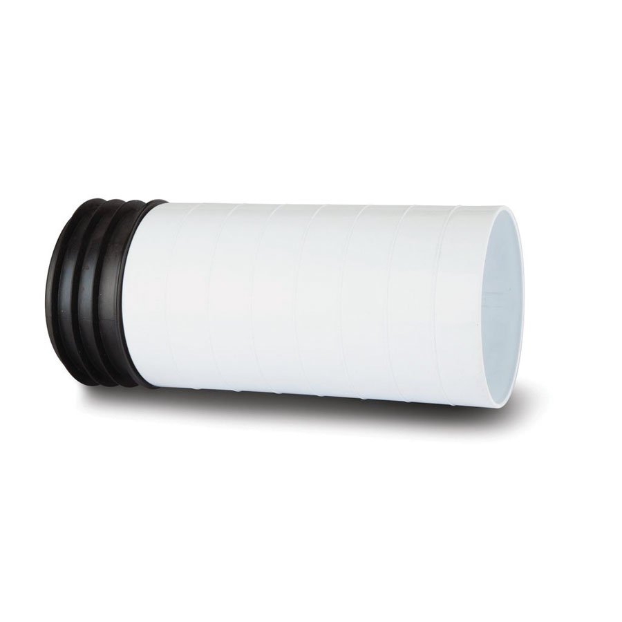Polypipe SK48 Kwick Fit 200mm Extension Piece White 110mm
