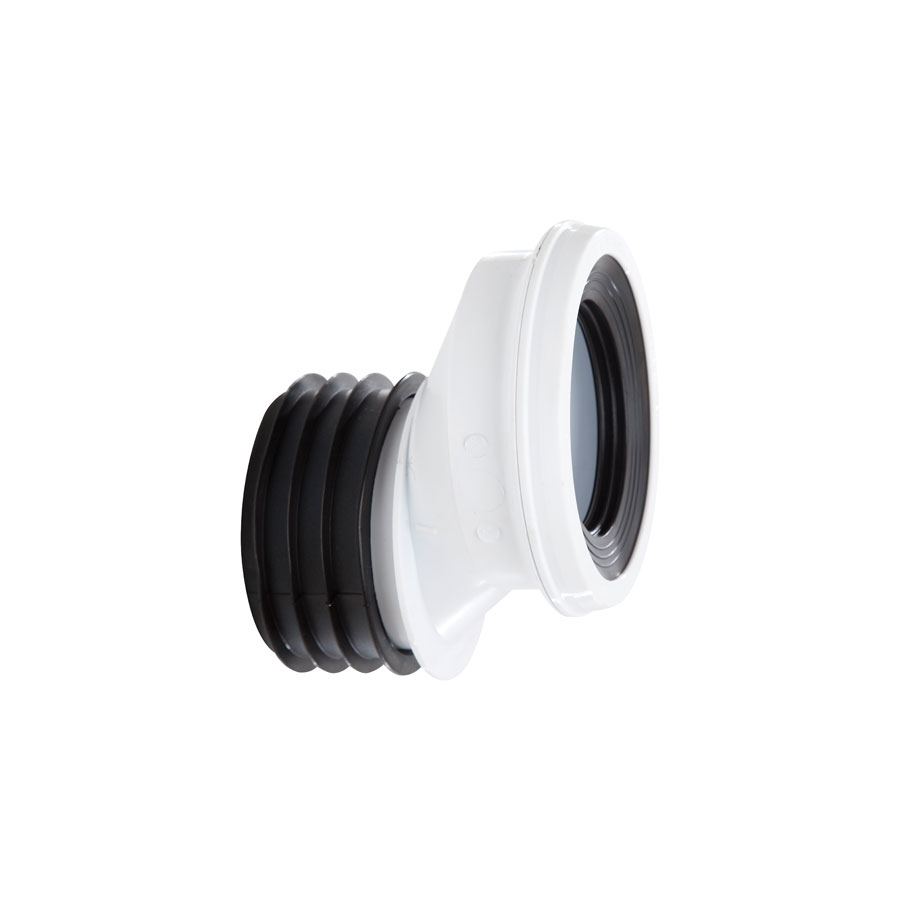 Polypipe SK52 Kwick Fit 40mm Offset Pan Connector White 110mm