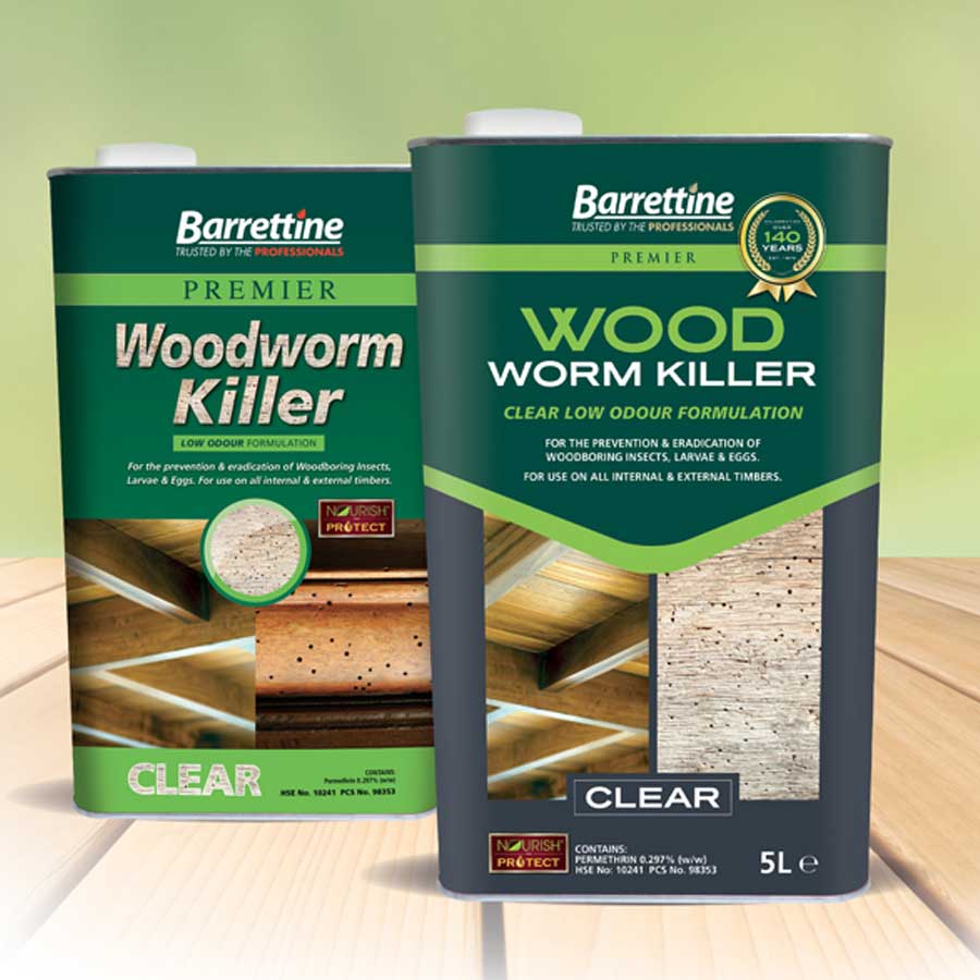 Barrettine Clear Woodworm Killer Treatment 5 Ltr